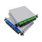 نوع کارت درج فیبر نوری PLC Splitter 1x8 SC / APC SC / UPC اتصال