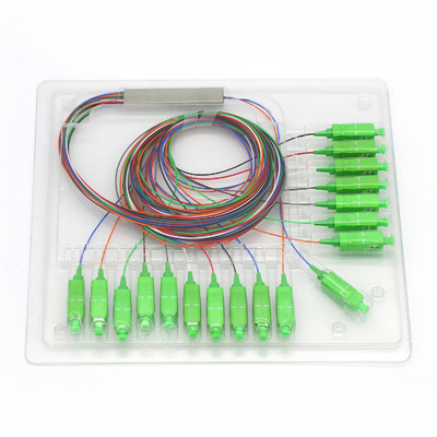 SC/APC لوله فولادی نوع فیبر نوری PLC Splitter سیستم های FTTX