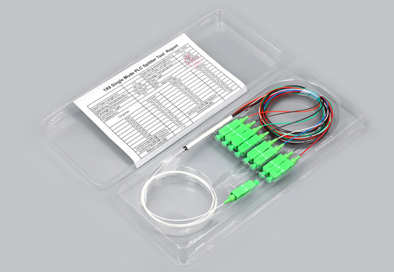 لوله فولادی نوع 1x8 PLC شکاف فیبر SC/APC اتصال فیبر نوری شکاف PLC