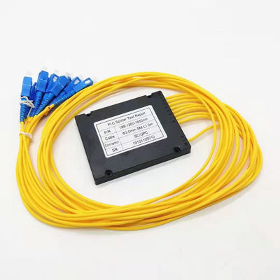SC / UPC 1X8 ABS جعبه نوع افت درج کم فیبر نوری PLC شکاف